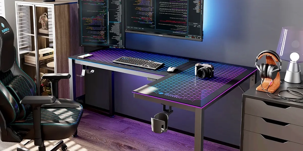 10 Best Glass L-shaped Computer Desks for Working and Gaming