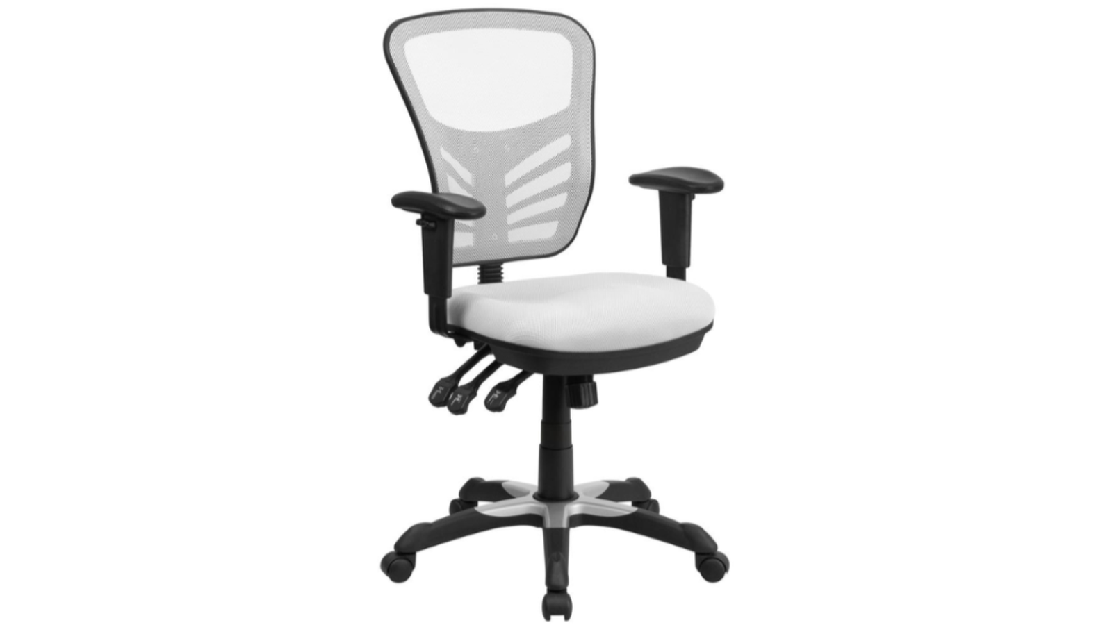 Mid-Back LeatherSoft Swivel Ergonomic Task Office Chair with Back Depth Adjustment main image 1