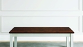 VIFAH Ellsworth Medium Brown and White Wood Bench - Autonomous.ai