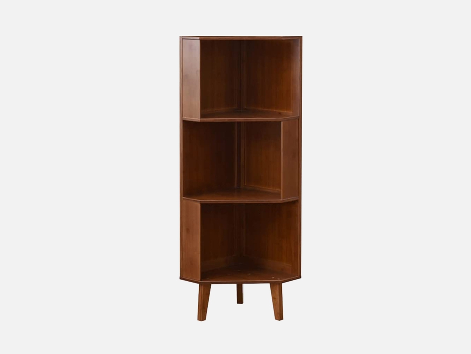 Maydear Corner Shelf (3 sizes): Bamboo Display Shelf