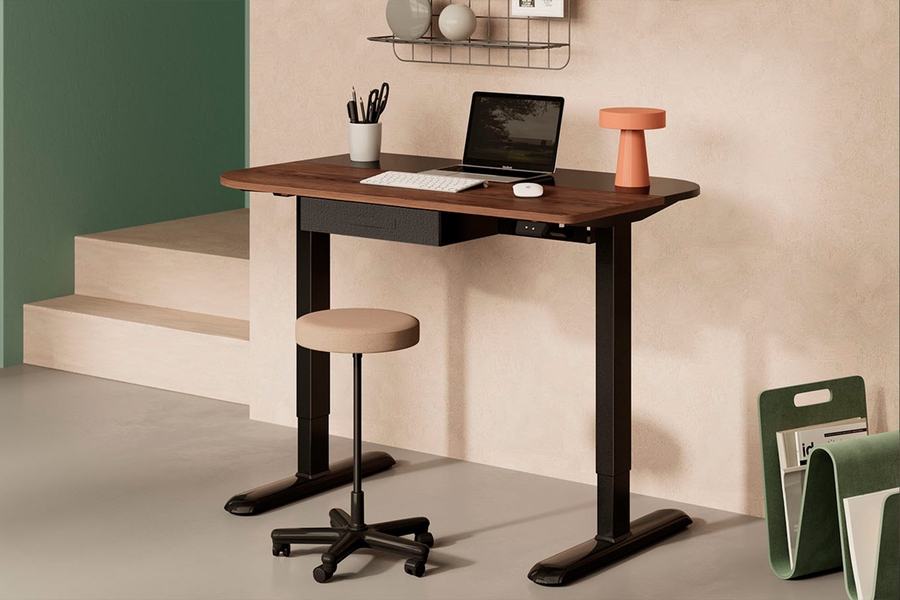 Compact Desk 43“ x 27”: Drawer and Bag Hook