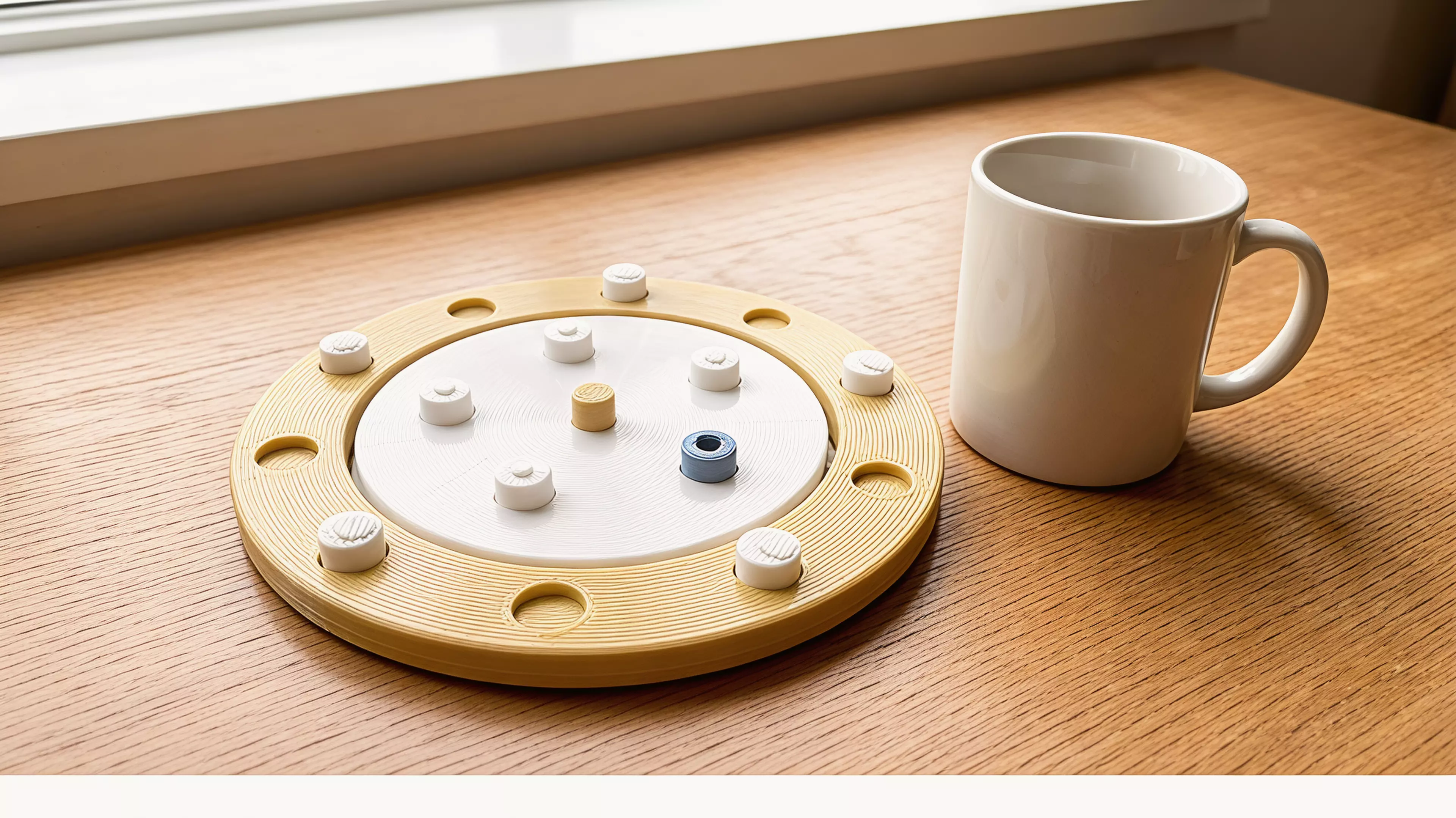 An original ten-turn alignment duel played across a fixed core and rotating outer orbit.

By Leo.