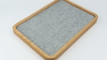 beaverpeak-wood-desk-tray-wool-lined-merino-wool-inner-base-natural-wood-with-grey-wool - Autonomous.ai