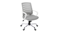 Trio Supply House Office Chair in White and Grey Mesh: MULTI POSITION - Autonomous.ai