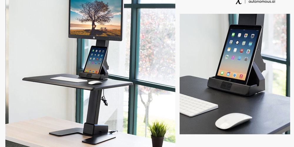 10 Black Desk Risers for Sit-Stand Workstation