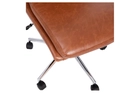 skyline-decor-armless-swivel-task-office-chair-adjustable-chrome-base-cognac