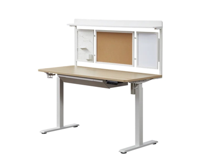 Kowo K3041 Standing Desk: Pegboard & Drawer