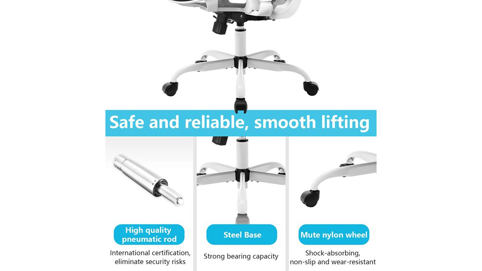 Squeaking from your desk chair could be triggered by a range of factors