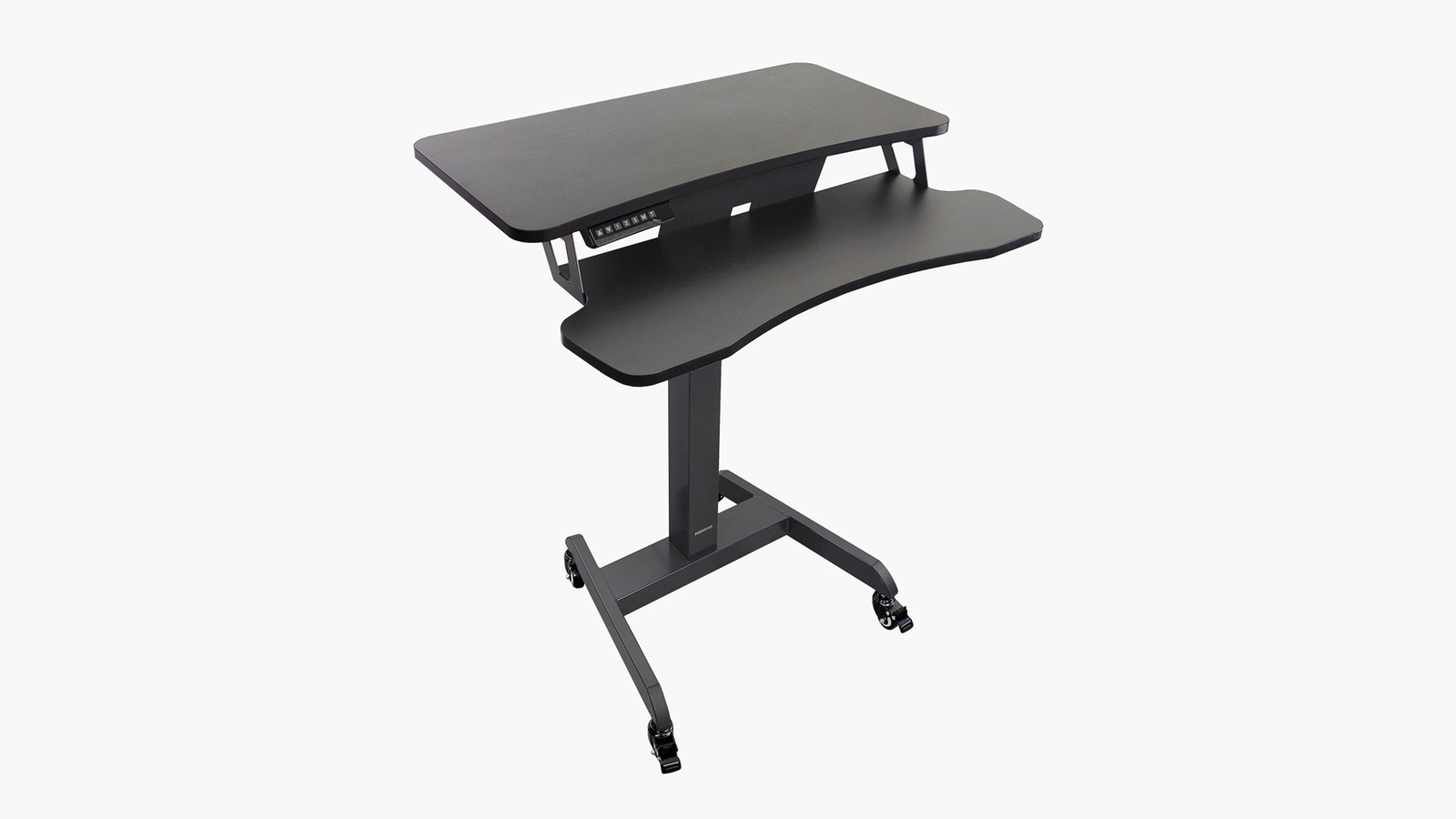 MountIt Electric Mobile Standing Desk Electric Desk with Wheels