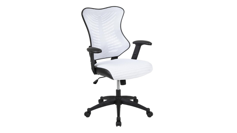Skyline Decor Mesh Swivel Chair: Adjustable Arms - Autonomous.ai