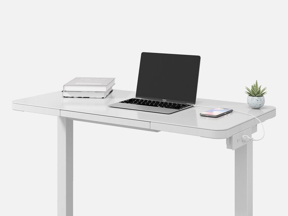 Height adjustable desk ATTUNE, 600x520 mm, white