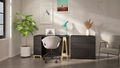 nexera-atypik-2-drawer-desk-black-and-birch-plywood - Autonomous.ai