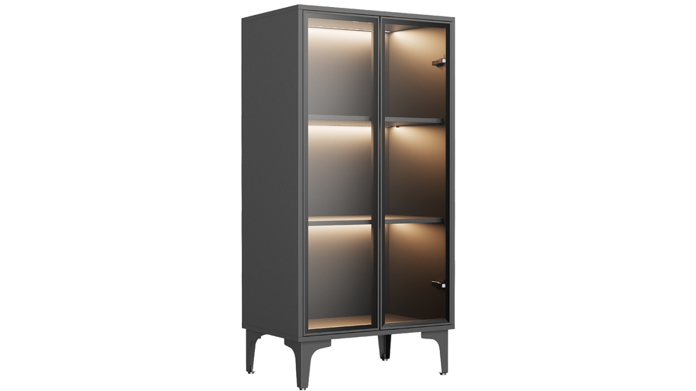 Eureka Ergonomic Display Cabinet with Adjustable Shelves & Interior Light &  Reviews