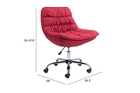 trio-supply-house-down-low-office-chair-red-steel-frame-down-low-office-chair-red
