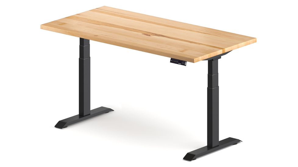 burotic Pioneer Standing Desk: Maple Solid Wood - Autonomous.ai