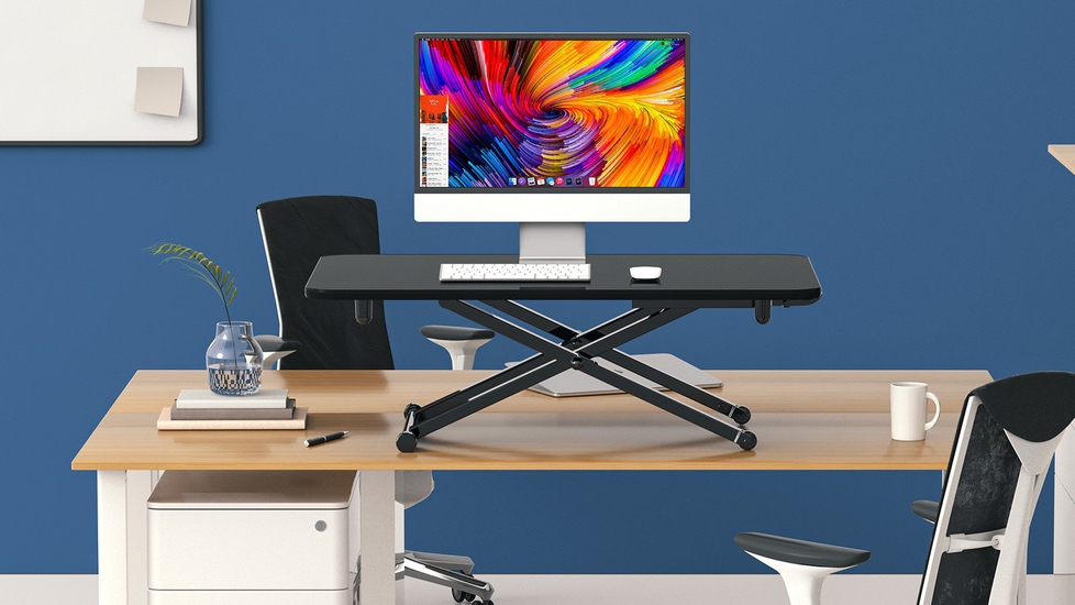 Fenge Standing Desk Converter 30'' Height Adjustable Stand Up Desk for Laptop - Autonomous.ai