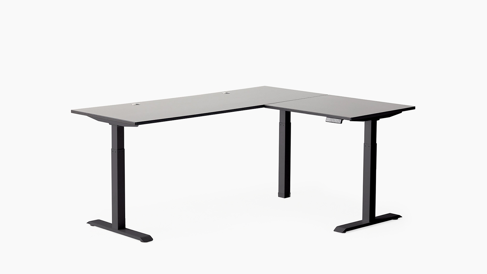 Best Black Lshaped Standing Desk Autonomous SmartDesk Corner