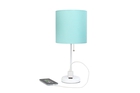 all-the-rages-19-5-power-outlet-base-standard-metal-table-lamp-white-base-aqua-shade
