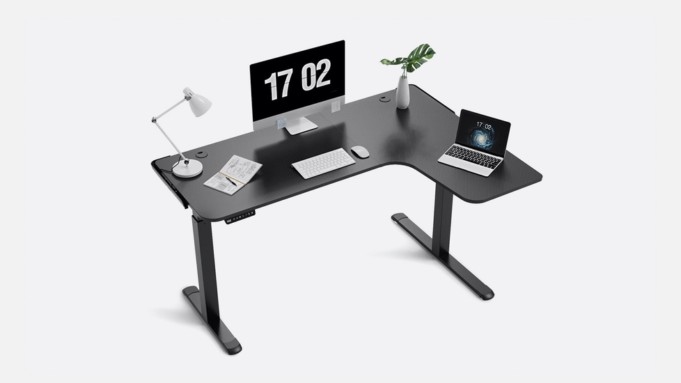 EUREKA L60 L-shaped Standing Desk: Programmable Keypad, Right-handed - Autonomous.ai