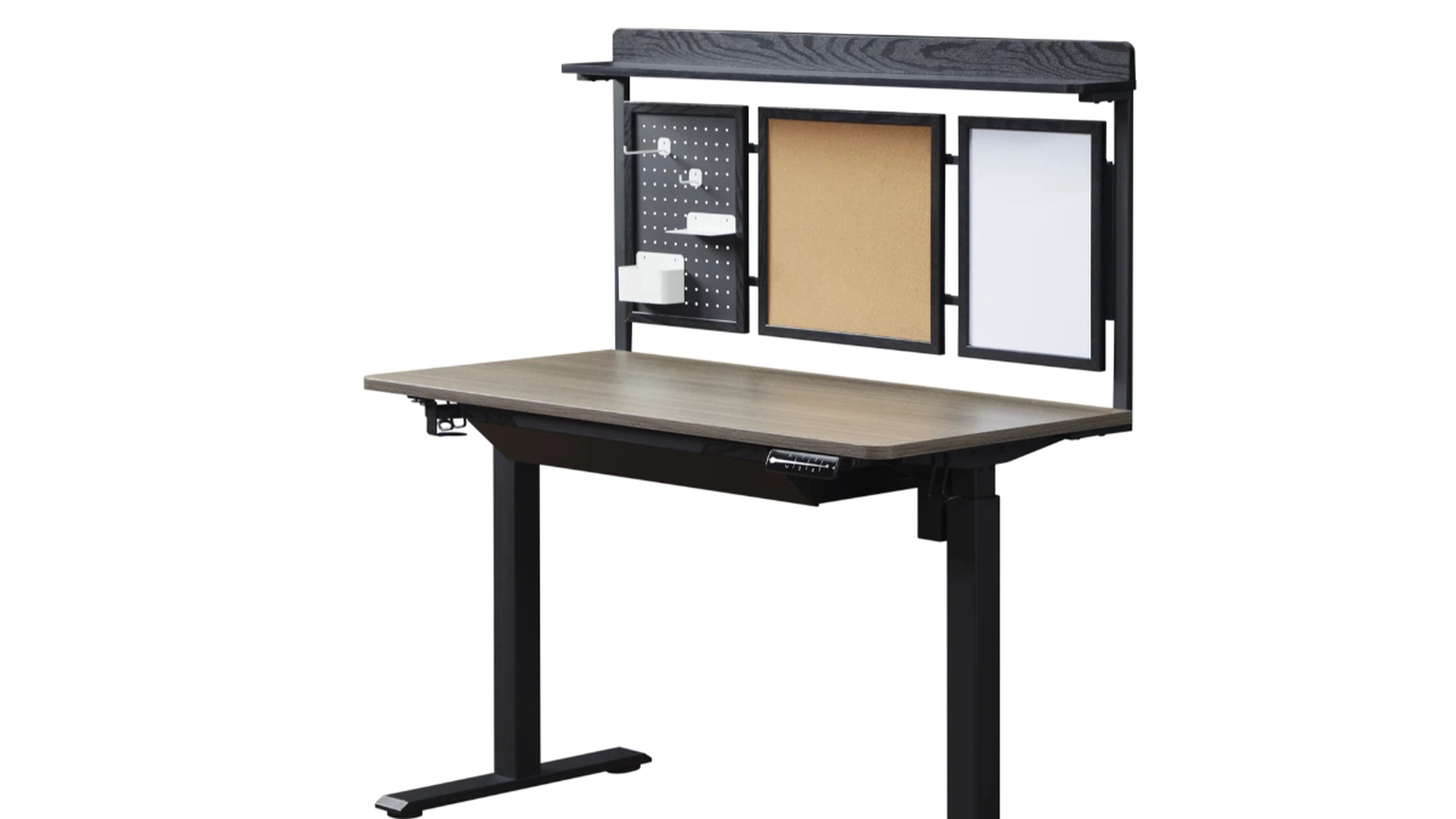 Kowo K3041 Standing Desk: Pegboard & Drawer