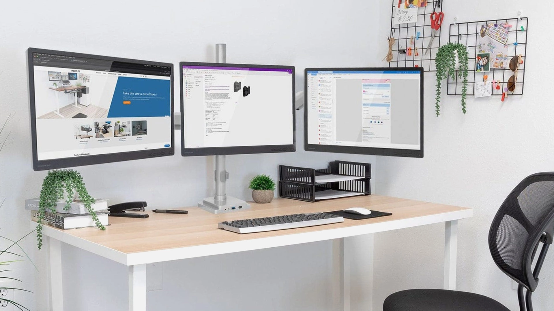 Mount-It! MI-2753 Triple Monitor Arm