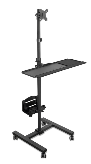 Mobile Cart With Monitor Mount & CPU Holder by Mount-It! - Autonomous.ai