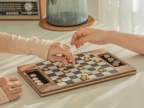 Maztermind Deluxe Magnetic Wooden Checker