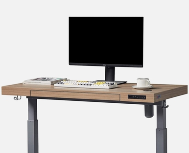 Kowo K305 Standing Desk: USB port and wireless charging station