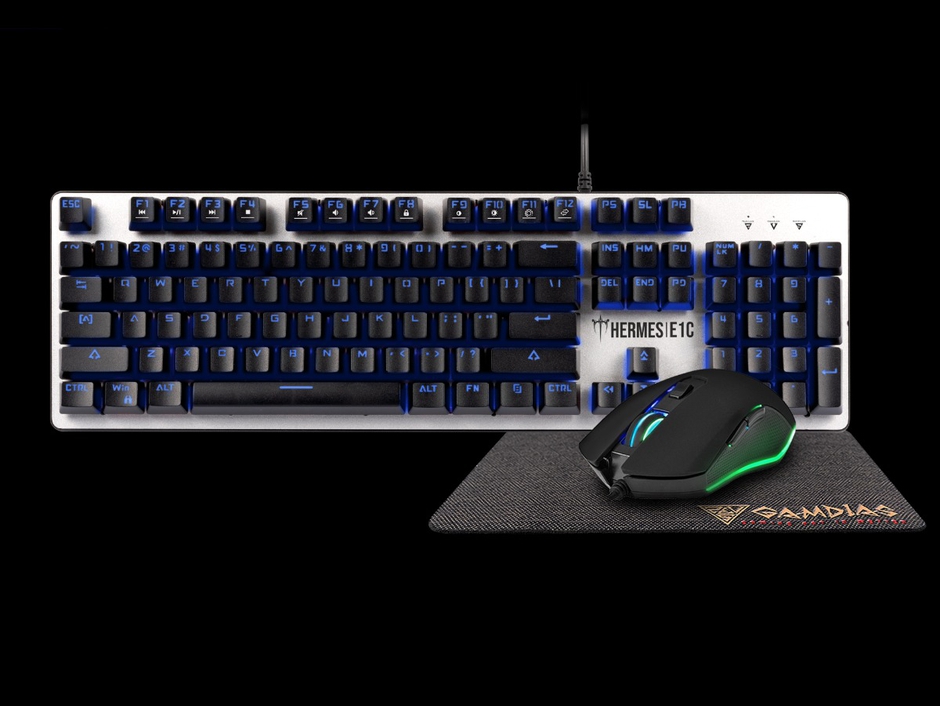GAMDIAS Hermes 3-IN-1 Gaming Keyboard Mouse Pad Combo: BETTER GEAR. BETTER PERFORMANCE.