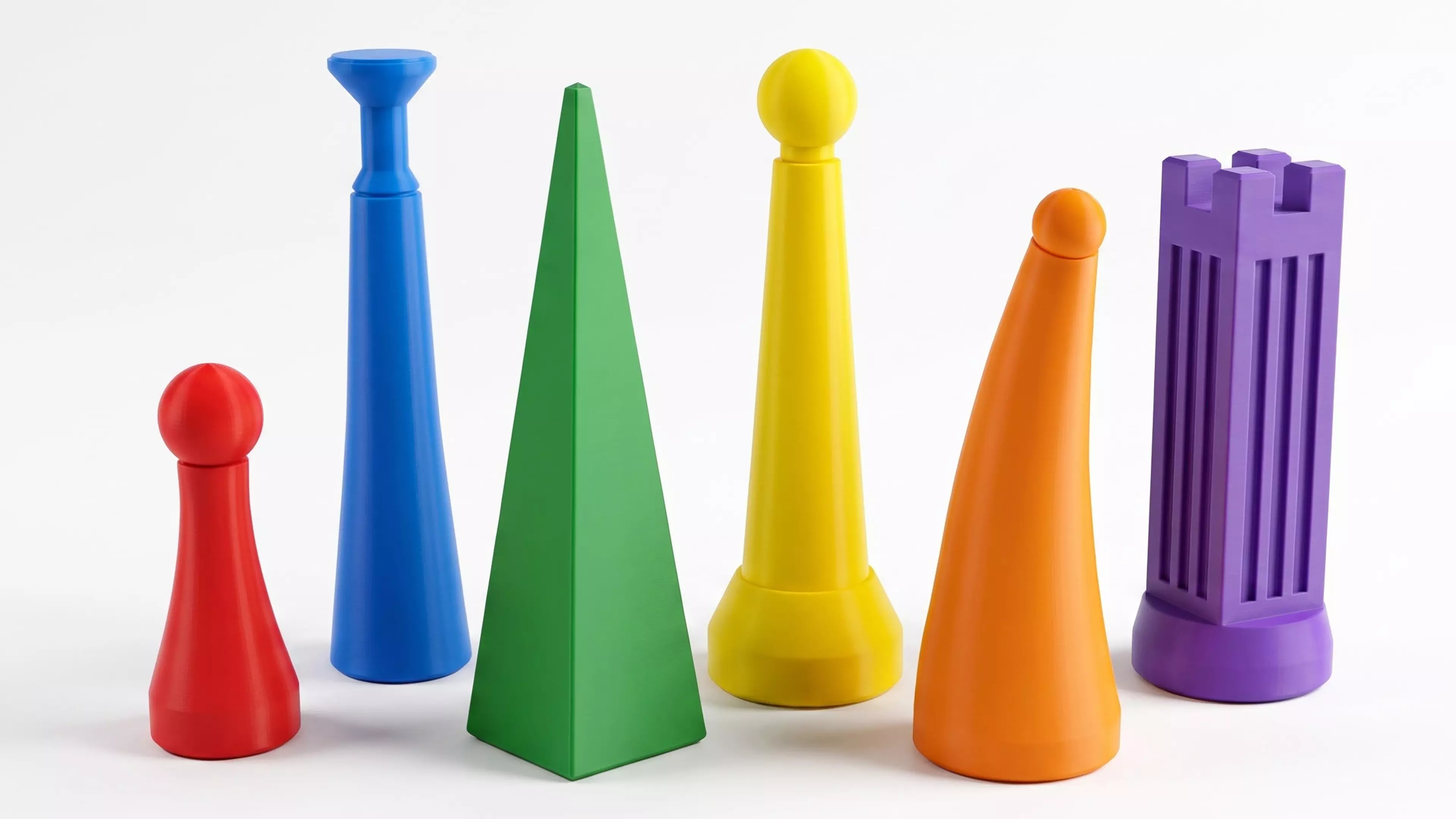A 3D-printable 2030 sf chess set (f).