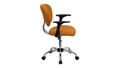 skyline-decor-gray-mesh-padded-swivel-task-office-chair-chrome-base-orange - Autonomous.ai