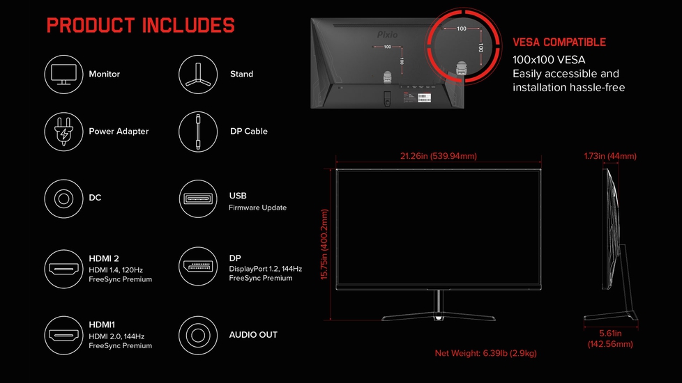 Pixio PX248 Prime Gaming Monitor