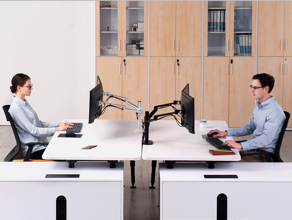Northread Dual Monitor Arm: Cable Management