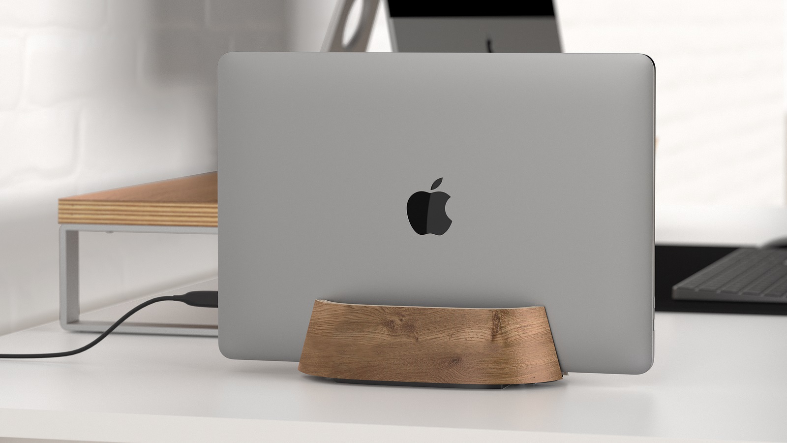 HumanCentric Vertical Laptop Stand Adjustable Laptop Holder