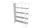 nexera-atypik-bookcase-white-and-birch-plywood