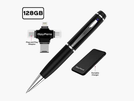 iSpyPen Pro Camera Pen with 128GB Bundle