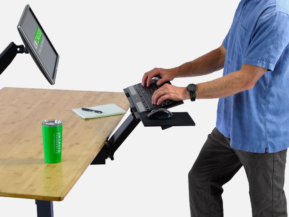 Uncaged Ergonomics KT2 and Sit Stand Keyboard Tray