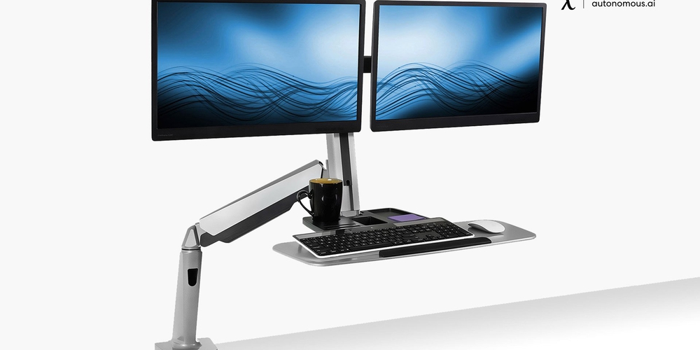 Best 8 Dual Monitor Standing Desk Converters (2023 Review)