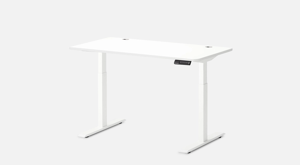 53"x29" White Adjustable Height Standing Desk Autonomous