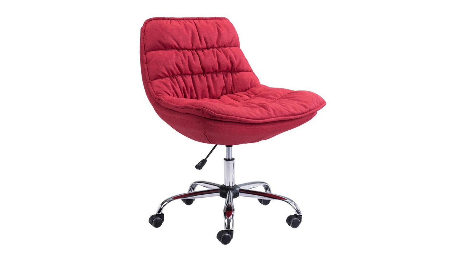 Trio Supply House Down Low Office Chair Red steel frame