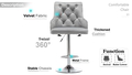 set-of-2-modern-velvet-swivel-adjustable-height-bar-stools-set-of-2-modern-velvet-swivel-adjustable-height-bar-stools - Autonomous.ai