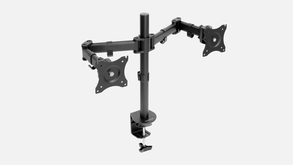Mount-It! Full Motion Dual Monitor Desk Mount: Heavy-duty - Autonomous.ai