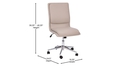 skyline-decor-armless-swivel-task-office-chair-adjustable-chrome-base-taupe - Autonomous.ai