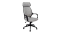 Trio Supply House Grey Microfiber High Back Office Chair - Autonomous.ai