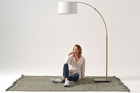 Image aout Logen Led Floor Lamp by Brightech Brass 5
