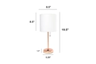 all-the-rages-19-5-power-outlet-base-metal-table-lamp-rose-gold-rose-gold-white-shade