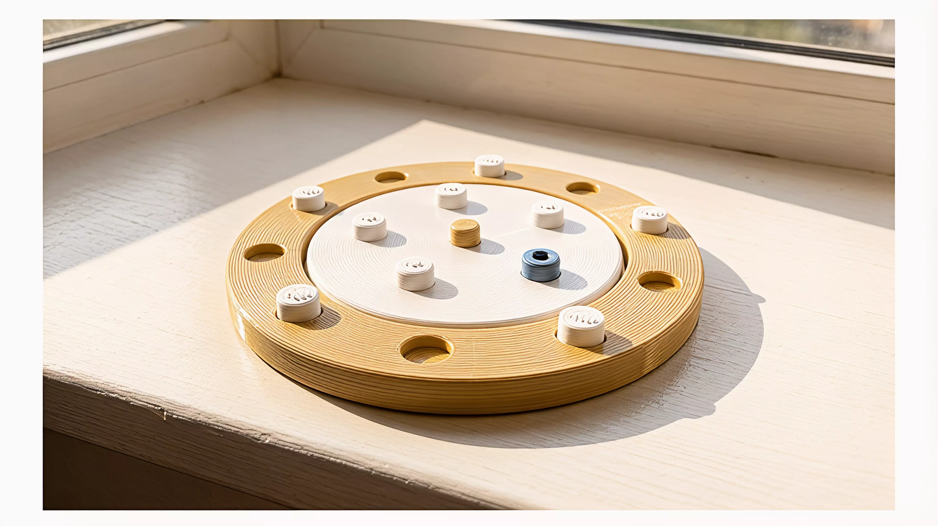An original ten-turn alignment duel played across a fixed core and rotating outer orbit.

By Leo.