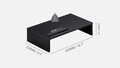 fenge-compactdesk-ultrawide-drawer-and-bag-hook-black-and-brown - Autonomous.ai