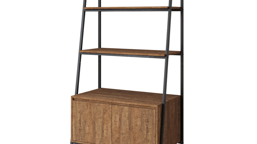 District Indoor Metal 3-Tier Ladder w/ Bookcase - Autonomous.ai