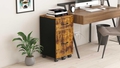 2-drawer-mobile-vertical-filing-cabinet-brown - Autonomous.ai
